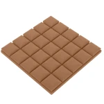 Bitmat PU Kostka Wypukła w kolorze brązowym 50×50×5 cm