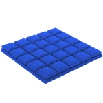 Bitmat PU Kostka Wypukła w kolorze niebieskim 50×50×5 cm