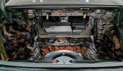 Honda Accord bagażnik przygotowany do izolacji Bitmat