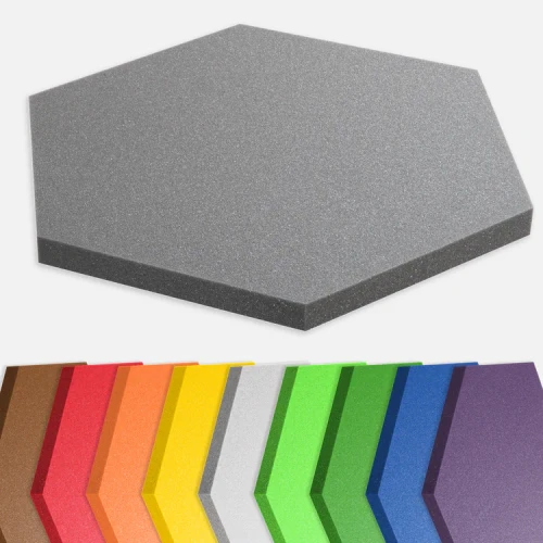 Panele akustyczne HEXAGON 50×50 cm maty akustyczne 3 cm 5 cm