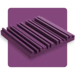 Bitmat PU Equalizer Fioletowy 50×50×7 cm do redukcji echa i pogłosu