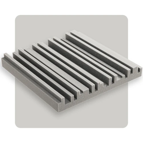 Panel akustyczny 7 cm, profil Equalizer, jasnoszary
