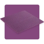 Fioletowy panel akustyczny z pianki poliuretanowej w kolorze fioletowym 50× 50×2 cm