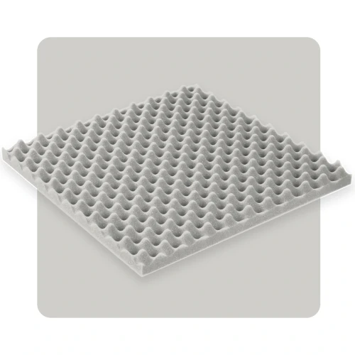 Fala panel akustyczny jasnoszary 50×50 cm 4 cm grubości
