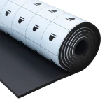 Samoprzylepna pianka wygłuszająca 50×100 cm mata kauczukowa Bitmat K19s 19 mm grubości