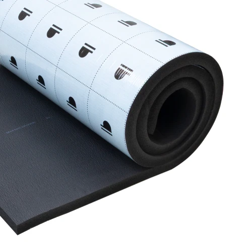 Samoprzylepna pianka wygłuszająca 50×100 cm mata kauczukowa Bitmat K40s 40 mm grubości