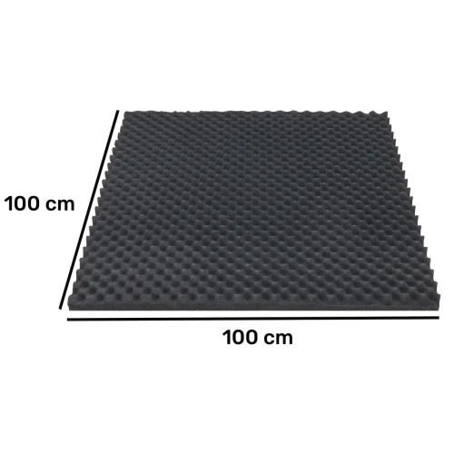 Wymiary pianki Bitmat KO Fala 100x100 samoprzylepna trudnopalna