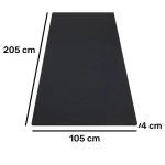 Wymiary panelu akustycznego w kolorze czarnym 205x105x4 cm