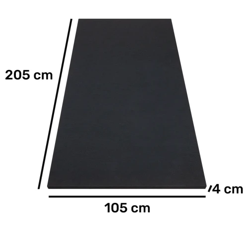 Wymiary panelu akustycznego w kolorze czarnym 205x105x4 cm