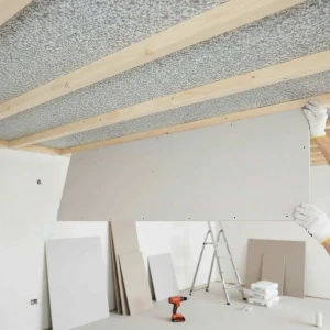 Pianka akustyczna wygłuszająca R140 kg/m³ grubość 4 cm 100x100 cm Skuteczna izolacja ścian – zdjęcie 7