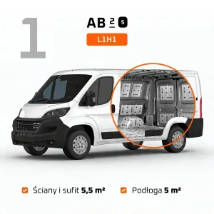 Zestaw do izolacji kampera L1H1 | Transporter, Trafic, Vito – zdjęcie 2