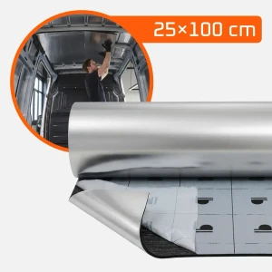  Izolacyjna pianka kauczukowa z folią aluminiową niesieciowaną samoprzylepna 25x100 cm  3, 6, 9, 19 mm – zdjęcie 15