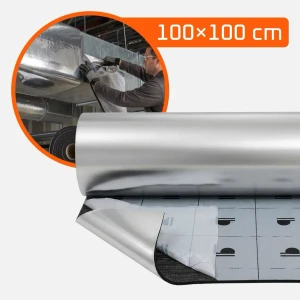 Samoprzylepna pianka kauczukowa izolacyjna z niesieciowaną folią aluminiową 100x100 cm  – zdjęcie 15