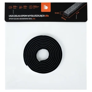 Uszczelka gumowa akustyczna U5s U10s U15s U20s izolacyjna do futryn drzwi okna 2mb  5mm 10mm 15mm 20mm – zdjęcie 26