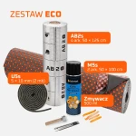 otowy zestaw wygłuszający w wariancie ECO. W pakiecie znajdują się: mata butylowa, pianka akustyczna, zmywacz, wałek dociskowy, ściągacze do tapicerki oraz taśma.