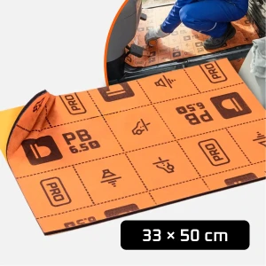 Wielowarstwowy materiał akustyczny Bitmat PB6,5s 33×50 cm innowacyjna membrana dźwiękochłonna  – zdjęcie 12