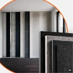 Przekrój techniczny systemu wygłuszającego ścianę na stelażu metalowym z warstwami wełny mineralnej i płyt