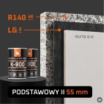 system wygluszania sciany klejony podstawowy II