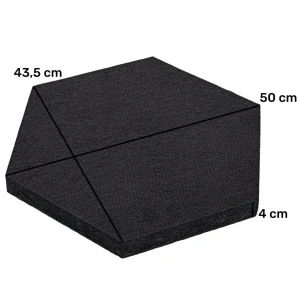 Panel akustyczny poliestrowy w kształcie heksagonów biały 2 i 4 cm  – zdjęcie 38