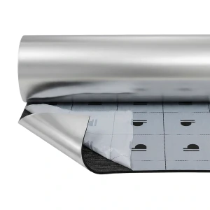  Izolacyjna pianka kauczukowa z folią aluminiową niesieciowaną samoprzylepna 25x100 cm  3, 6, 9, 19 mm – zdjęcie 1
