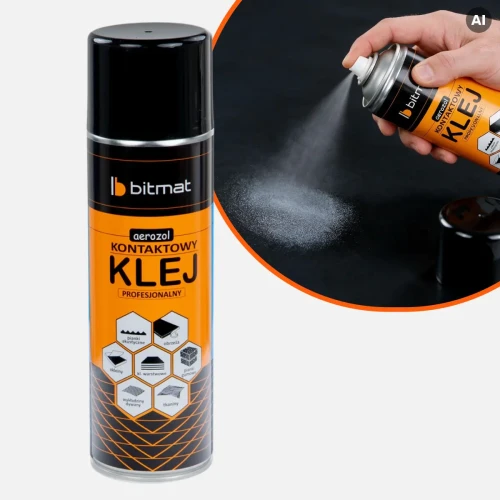 Klej spray kontaktowy Bitmat do pianek i paneli 500 ml