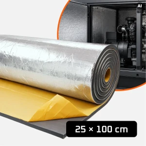  Pianka izolacyjna wygłuszająca z aluminium 25×100cm izolacja termiczna akustyczna 10mm 20mm – zdjęcie 14