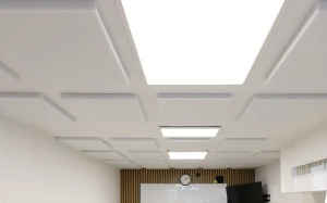 Panel akustyczny poliestrowy 50×50 cm ozdobny biały i czarny 2 i 4 cm – zdjęcie 3