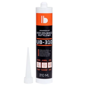 Uszczelniacz butylowy Bitmat UB-310 biały, szary lub czarny masa plastyczna uszczelniająca 310 ml – zdjęcie 3