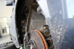 Wewnętrzne nadkole Subaru WRX STI precyzyjnie wyklejone matą i stp noise liquidator